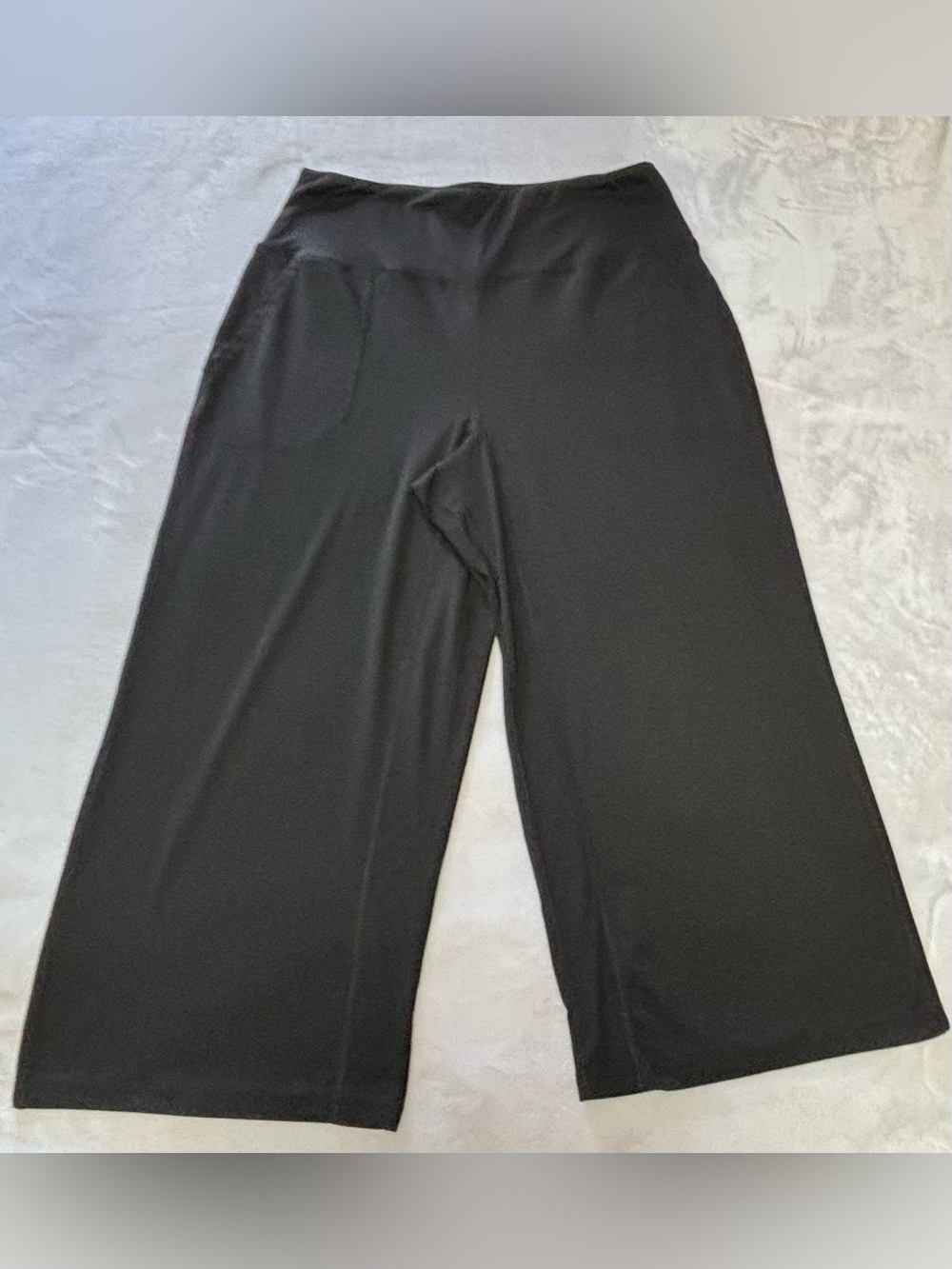 Jones New York Sport Wide Leg Crop Culotte Pants Black Women's Large - Picture 8 of 15